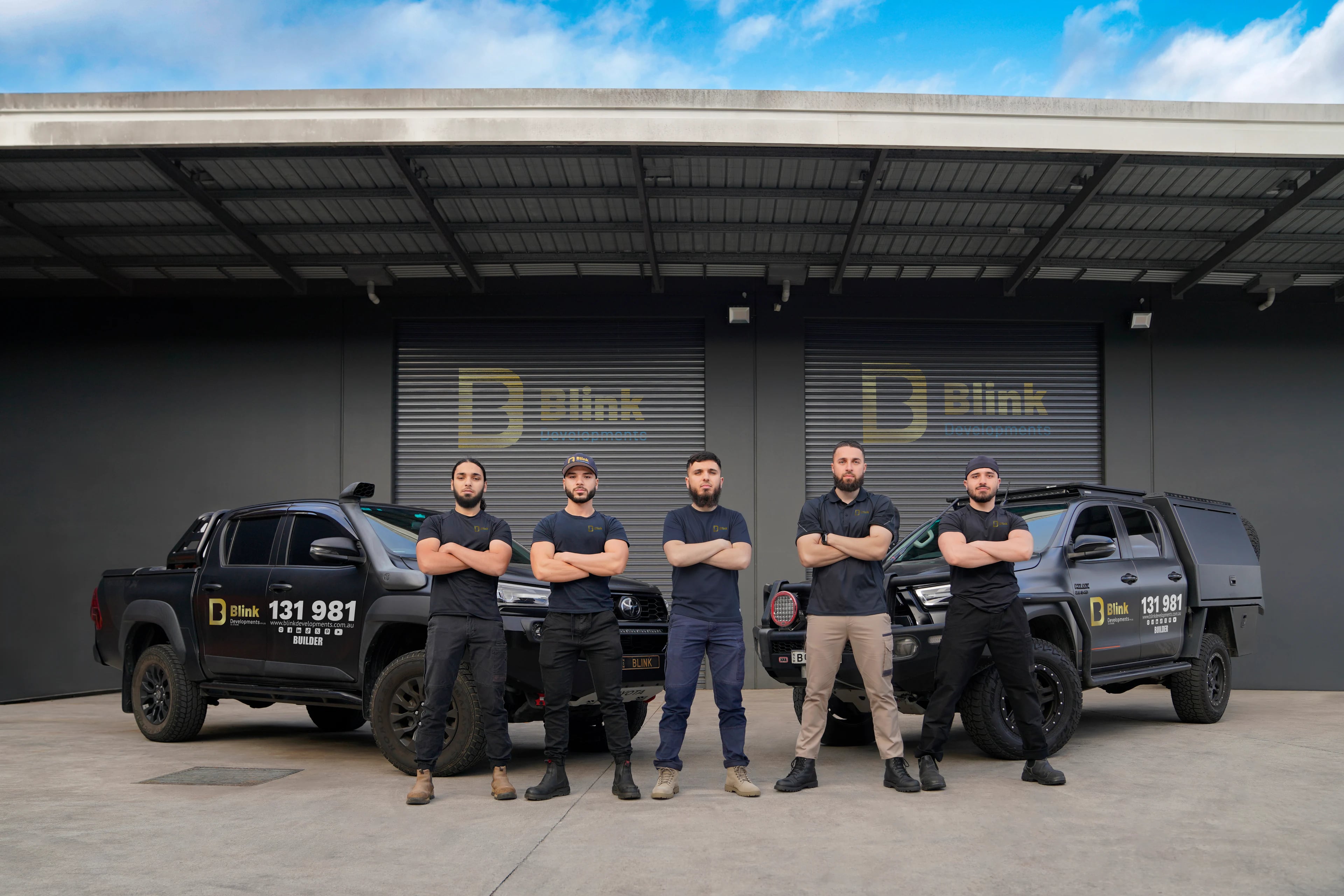 The Bathroom Renovation Rockdale team with their work vehicles